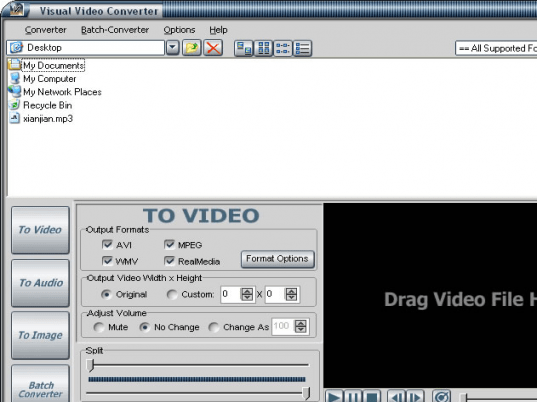 DanDans Visual Video Converter Screenshot 1
