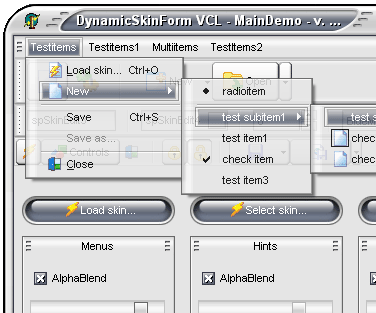 DynamicSkinForm VCL Screenshot 1