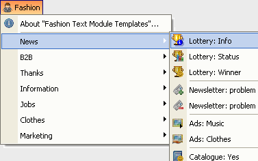 Textmodule-Templates Helpdesk Screenshot 1