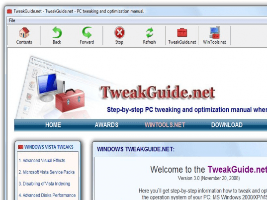 TweakGuide.net Screenshot 1
