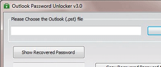 Microsoft Office Outlook Password Recovery Screenshot 1