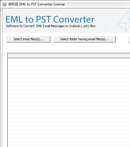 EML to PST Screenshot 1