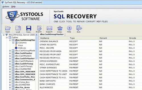 SQL Data Restore Tool Screenshot 1