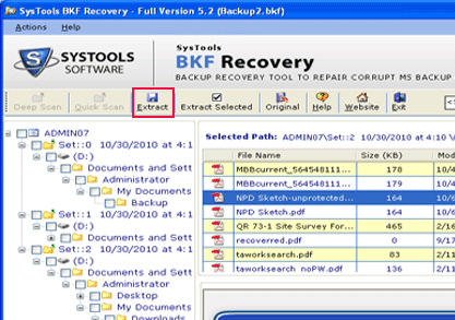 Windows Corrupt Backup Recovery Screenshot 1