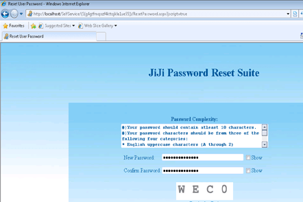 JiJi Password Reset Suite Screenshot 1