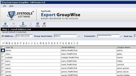 Exchange Groupwise to Outlook Screenshot 1