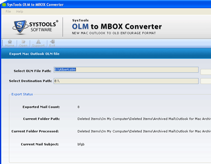 Outlook Mac Mails to MBOX Screenshot 1