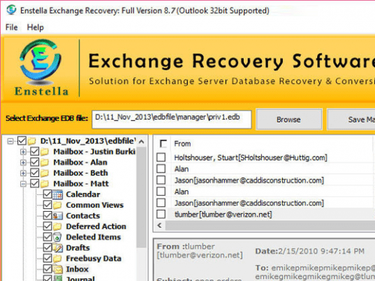 Exchange Repair Screenshot 1