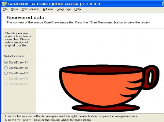 CorelDraw Fix Toolbox Screenshot 1