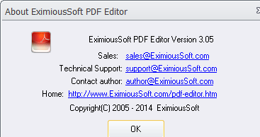 EximiousSoft PDF Editor Screenshot 1