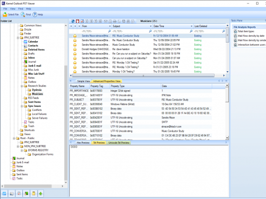 Kernel Outlook PST Viewer Screenshot 1