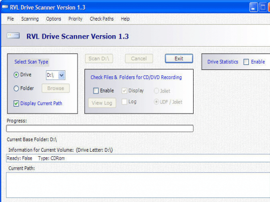 RVL Drive Scanner Screenshot 1