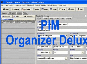 PIM Organizer Deluxe Screenshot 1