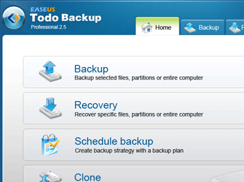EASEUS Todo Backup Professional Screenshot 1