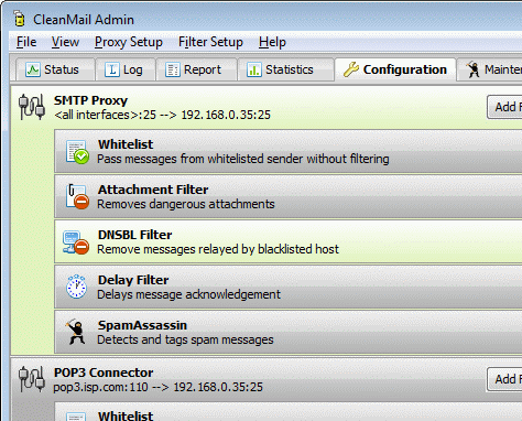 CleanMail Server Screenshot 1