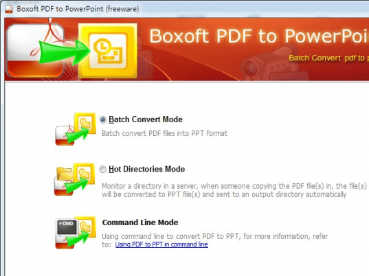 Boxoft Free PDF to PPT (freeware) Screenshot 1