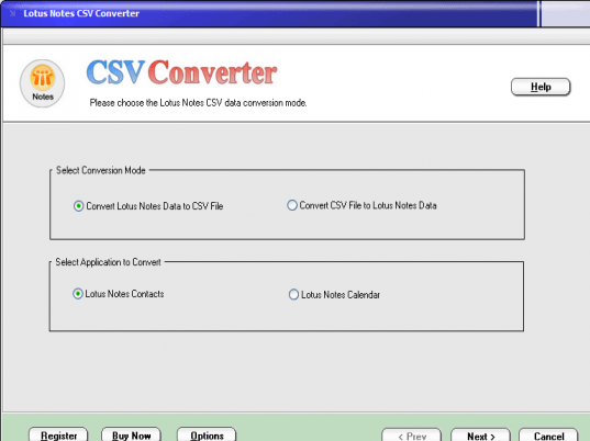 LN-CSV Converter Screenshot 1