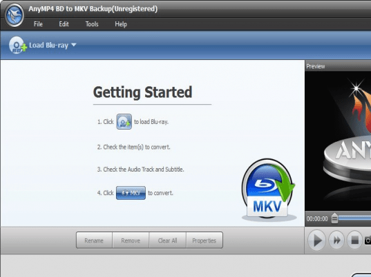 AnyMP4 BD to MKV Backup Screenshot 1