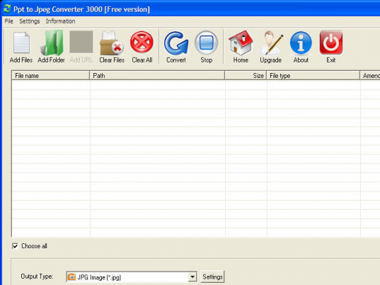 Ppt to Jpeg Converter 3000 Screenshot 1