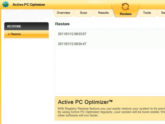 Active PC Optimizer Screenshot 1