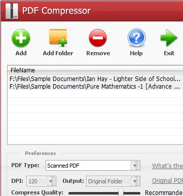 PDF Compressor Screenshot 1