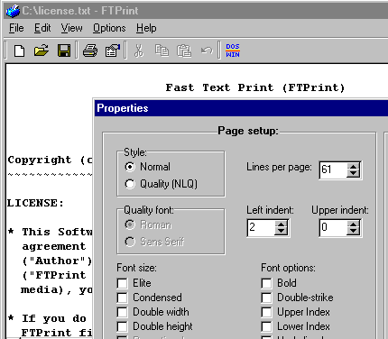 10-Strike FTPrint (Fast Text Print) Screenshot 1