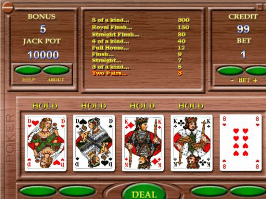 Automatic video poker Screenshot 1