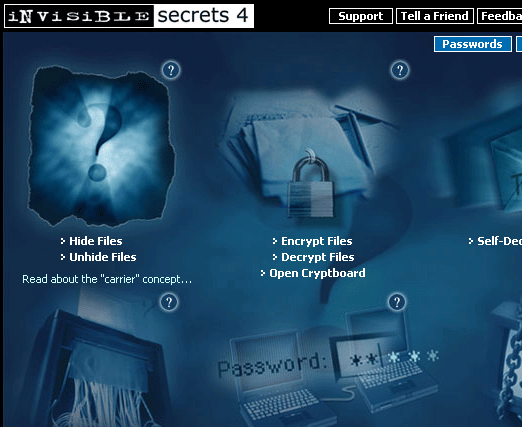 Invisible Secrets 2002 Screenshot 1