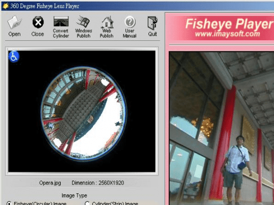 Fisheye Player Screenshot 1