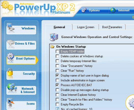 Ashampoo PowerUp XP Platinum Screenshot 1