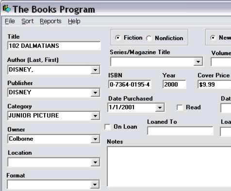 Books Program Screenshot 1