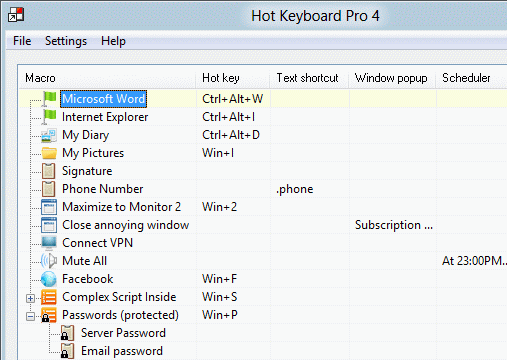 Hot Keyboard Pro Screenshot 1