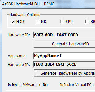 AzSDK HardwareID Screenshot 1