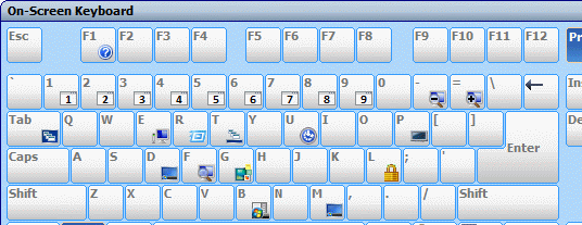 Comfort On-Screen Keyboard Screenshot 1