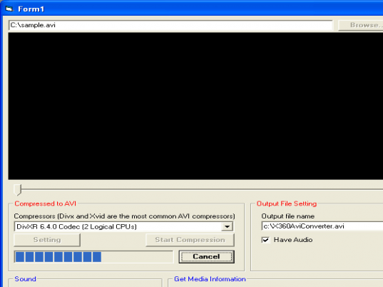 x360soft - Avi Convert ActiveX SDK Screenshot 1