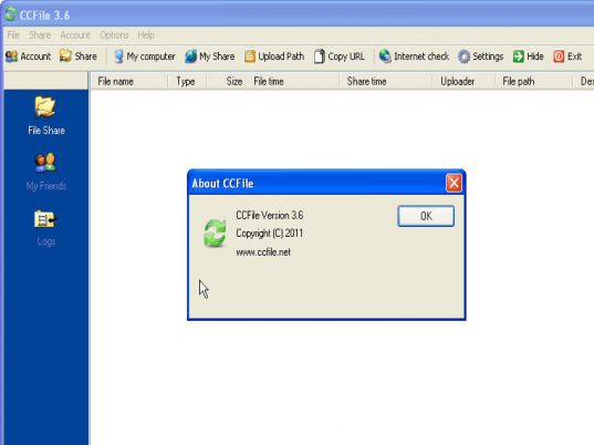 CC File Transfer Screenshot 1