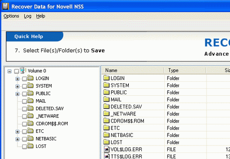 NSS Recovery Software Screenshot 1