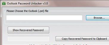 Outlook Password Unlocker Screenshot 1