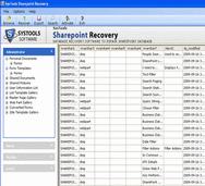 SharePoint Database Recovery Tool Screenshot 1