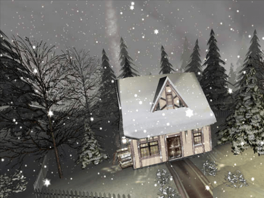 Winter 3D Screensaver Screenshot 1