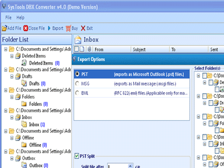 Convert Express to Outlook Screenshot 1