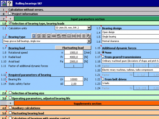 MITCalc - Rolling Bearings Calculation III Screenshot 1