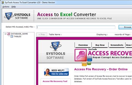 Convert Access Files Screenshot 1