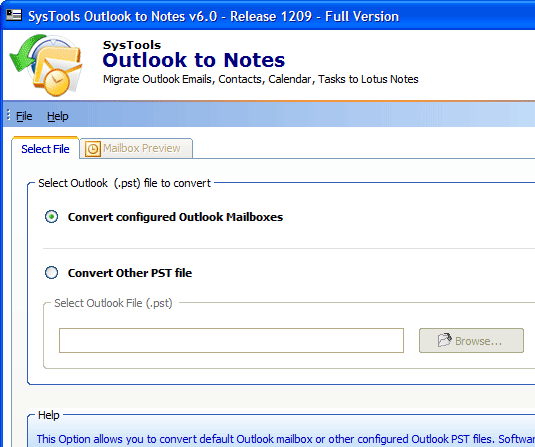 Moving from Outlook to Lotus Notes Screenshot 1