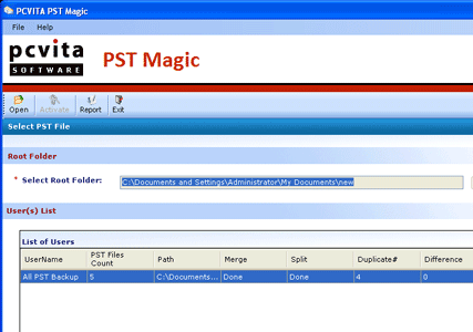 Outlook PST Merge Files Screenshot 1