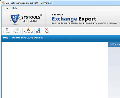 Export Exchange Server Mailbox Screenshot 1