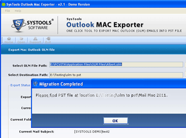 Import OLM to Outlook Screenshot 1