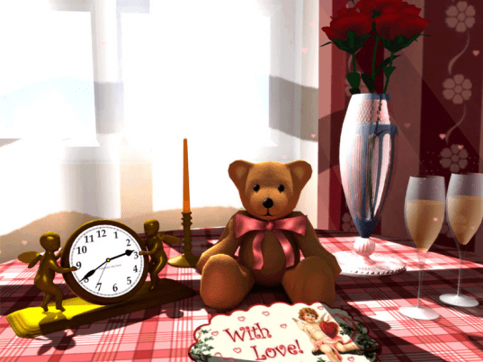 Saint Valentine's 3D Screensaver Screenshot 1