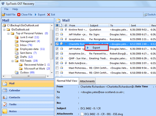 Free OST File Converter Screenshot 1