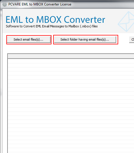 Import EML to MBOX Screenshot 1